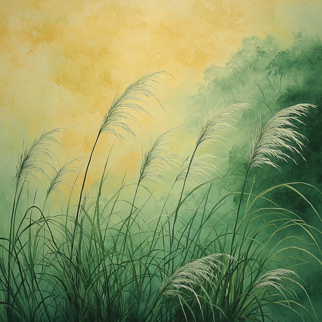 Zhao Mengfu Inspired Swaying Grasses In The Breeze DIY Paint By Numbers