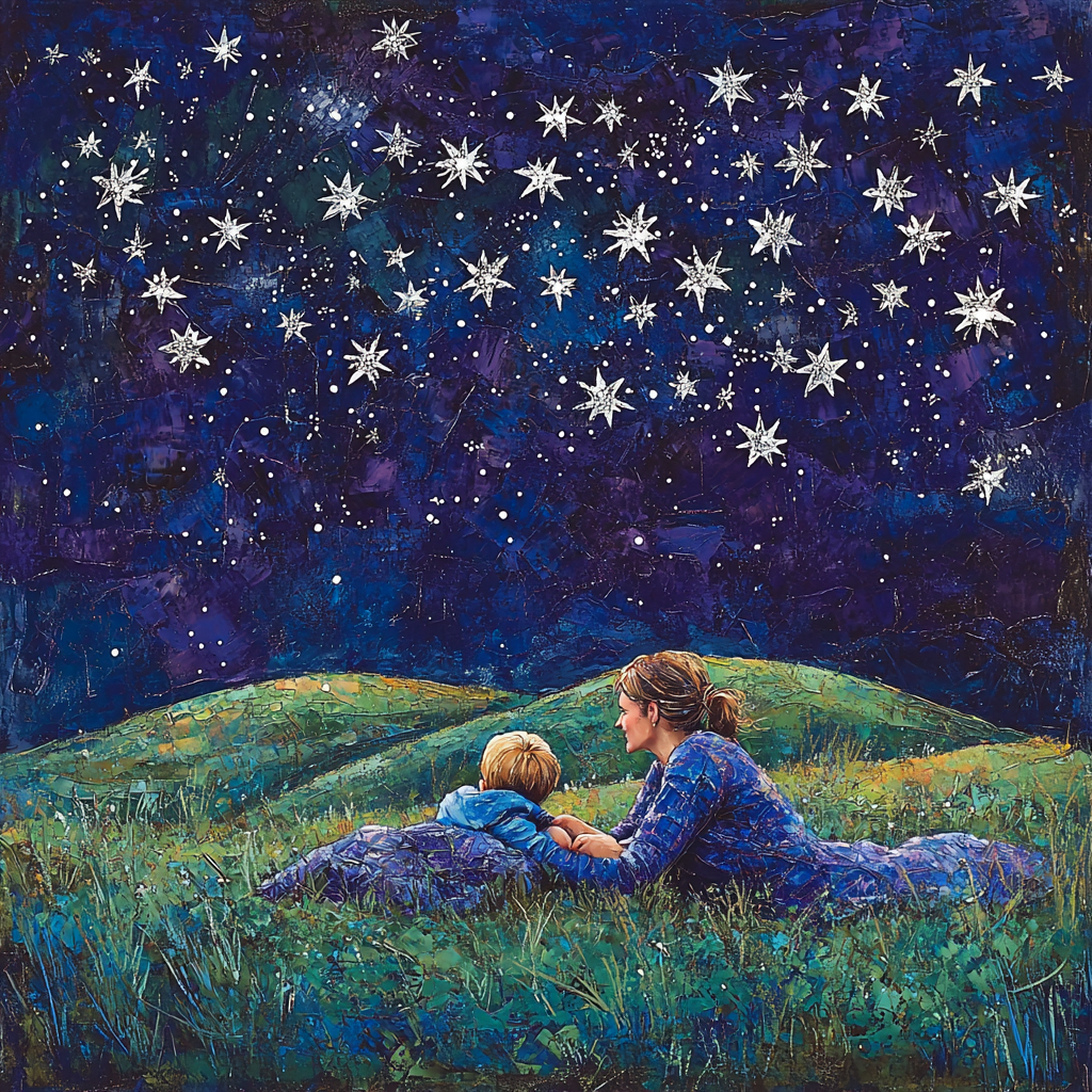 Starry Night Of Wishes Paint By Numbers Kits