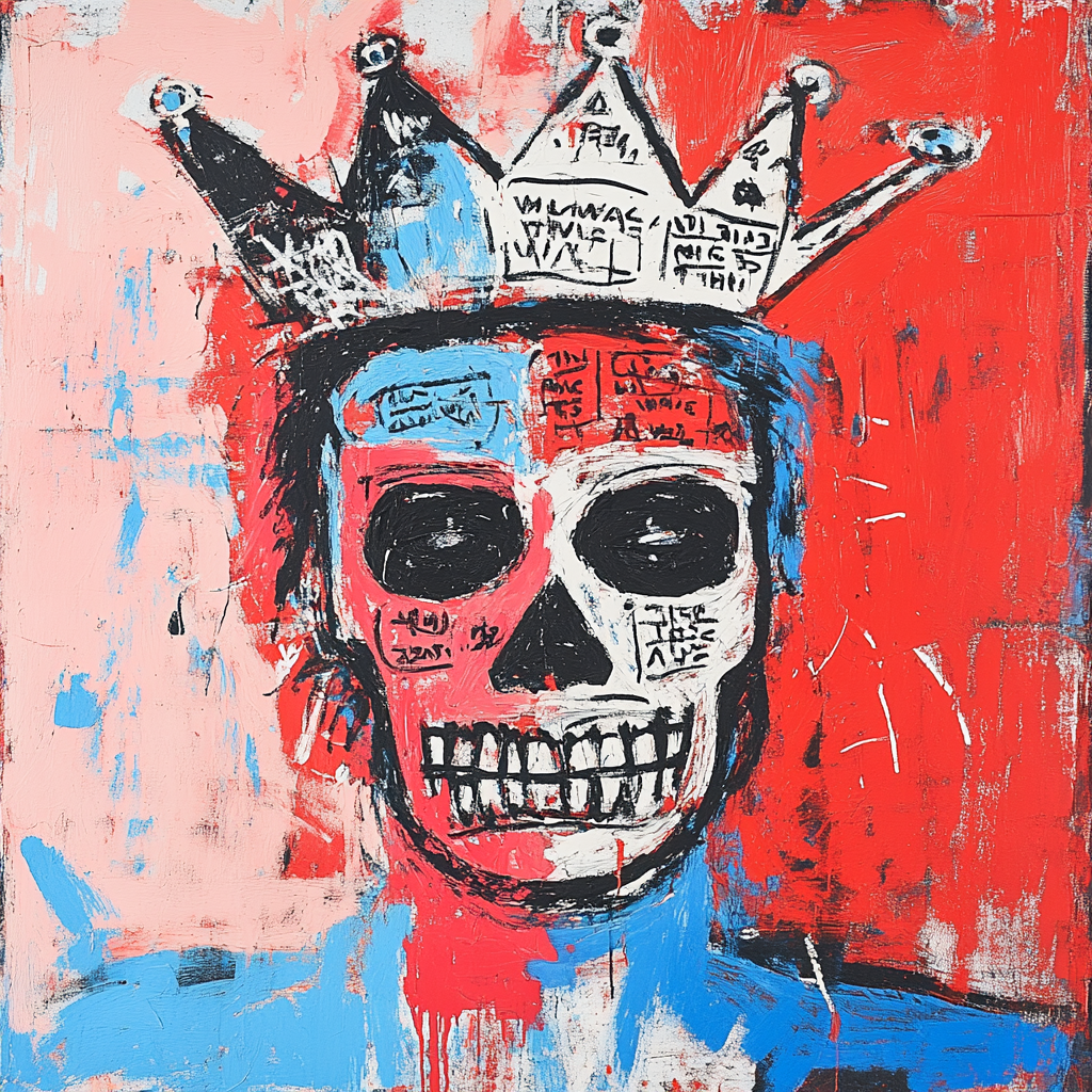 Jean-Michel Basquiat Inspired Urban Warrior painting number kit