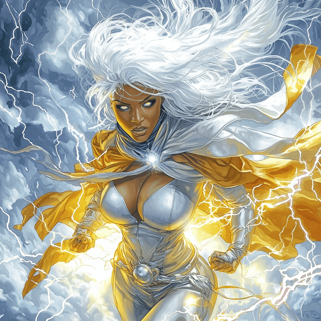 Halle Berry: The Epitome Of Strength As Storm Paint By Numbers Art
