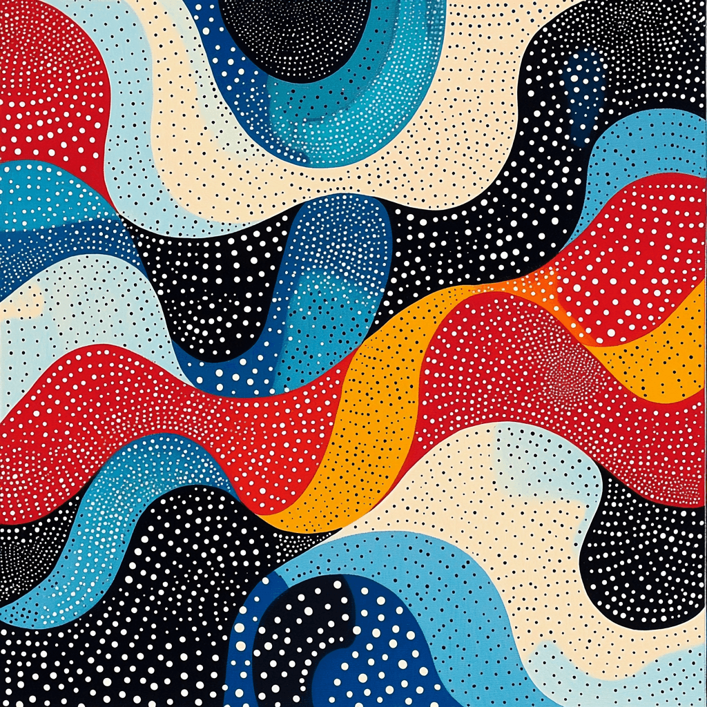 Yayoi Kusama Inspired Cosmic Dots Of Eternity Paint By Color