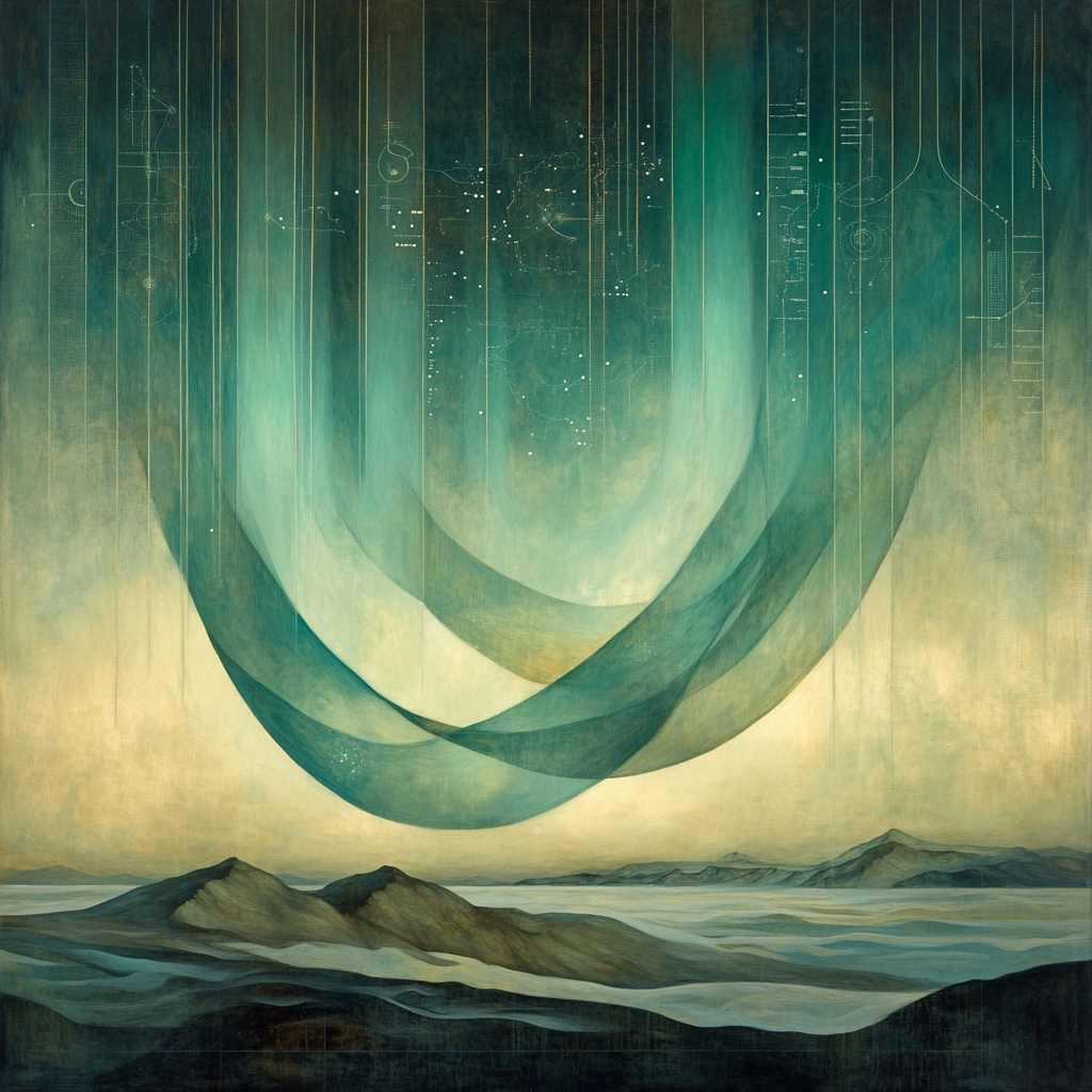 Leonardo Da Vinci Inspired Aurora Geometry paint by number