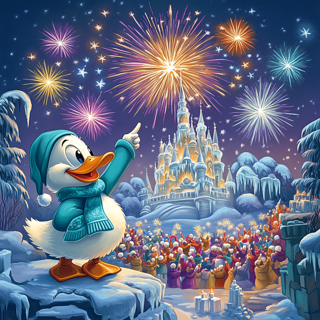 Winter Starlight Fireworks Disney paint by color