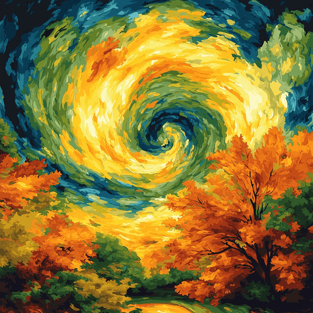 Van Gogh Inspired Majestic Whirl DIY Paint By Numbers
