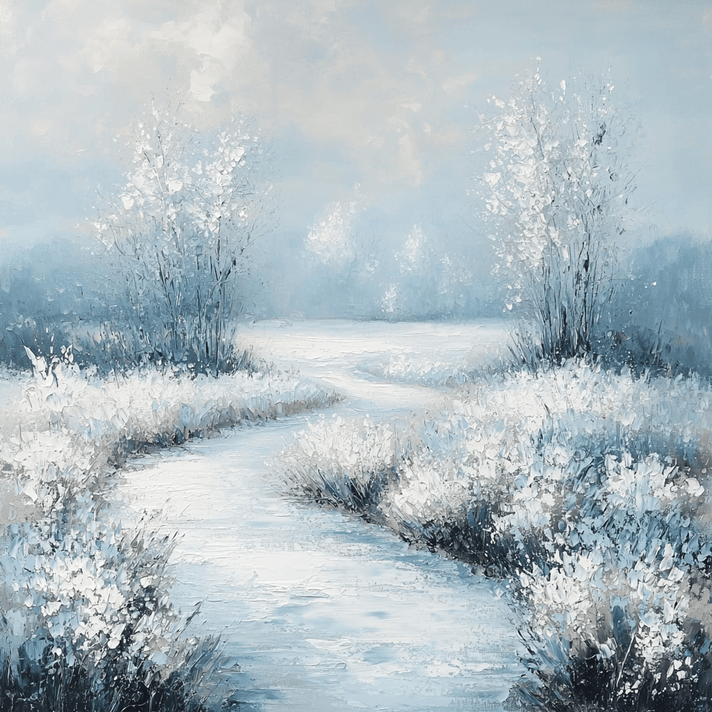 Monet Inspired Frosted Meadow DIY Paint By Numbers