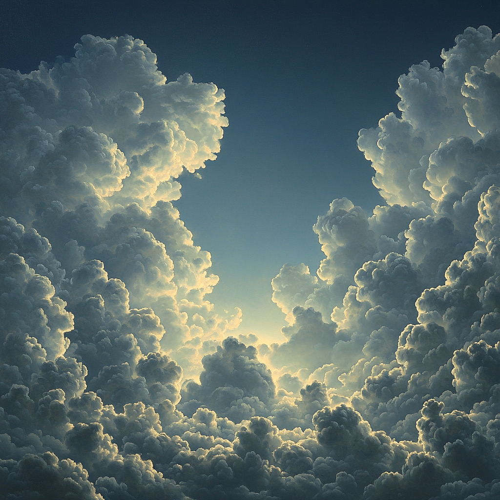 Caravaggio Inspired Twilight Cumulus paint by numbers