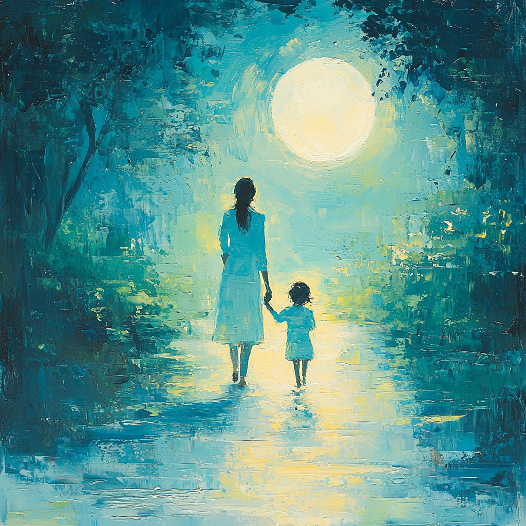 Moonlit Stroll Painting By Numbers Kit