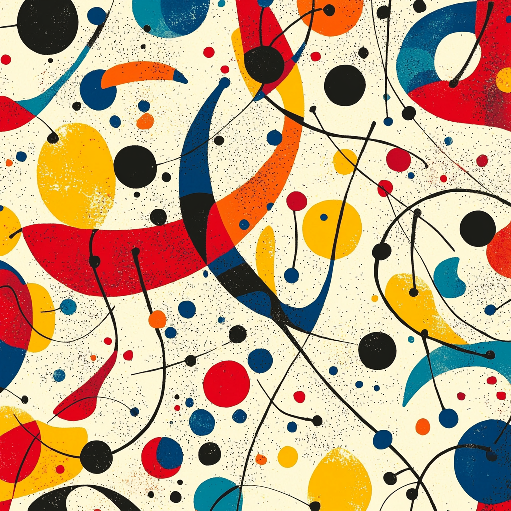 Joan Miró Inspired The Colorful Journey Paint By Numbers Art