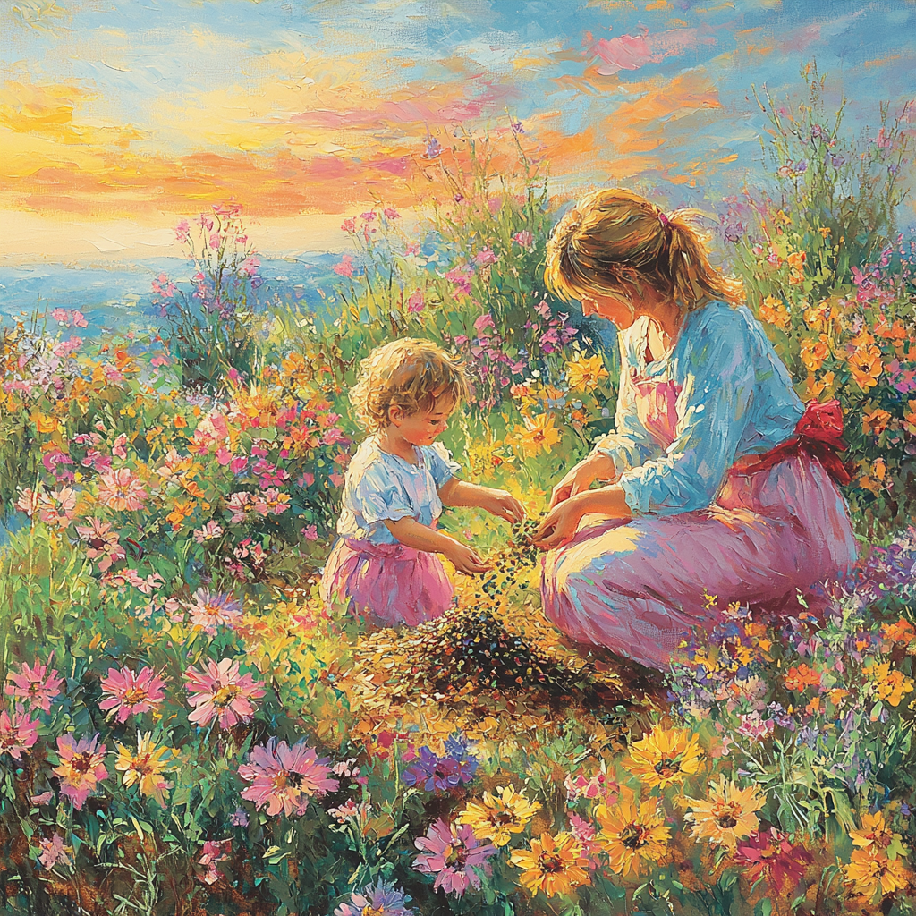 A Mother’s Garden Of Love Paint By Numbers Kits