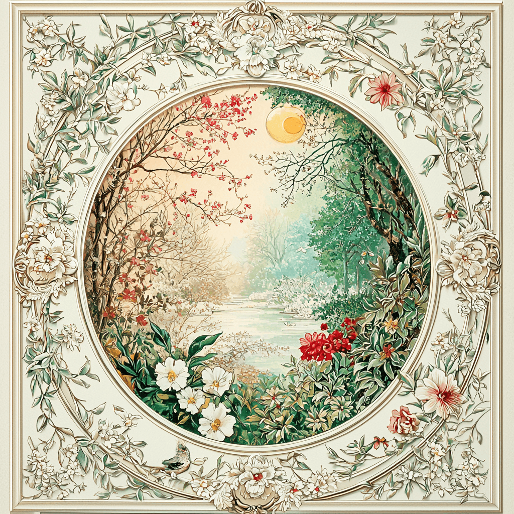 Alphonse Mucha Inspired Symphony Of Seasons Paint By Numbers