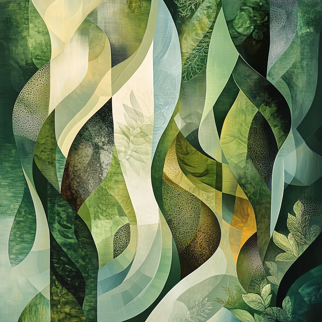 Max Ernst Inspired Verdant Dream Machine DIY paint by numbers