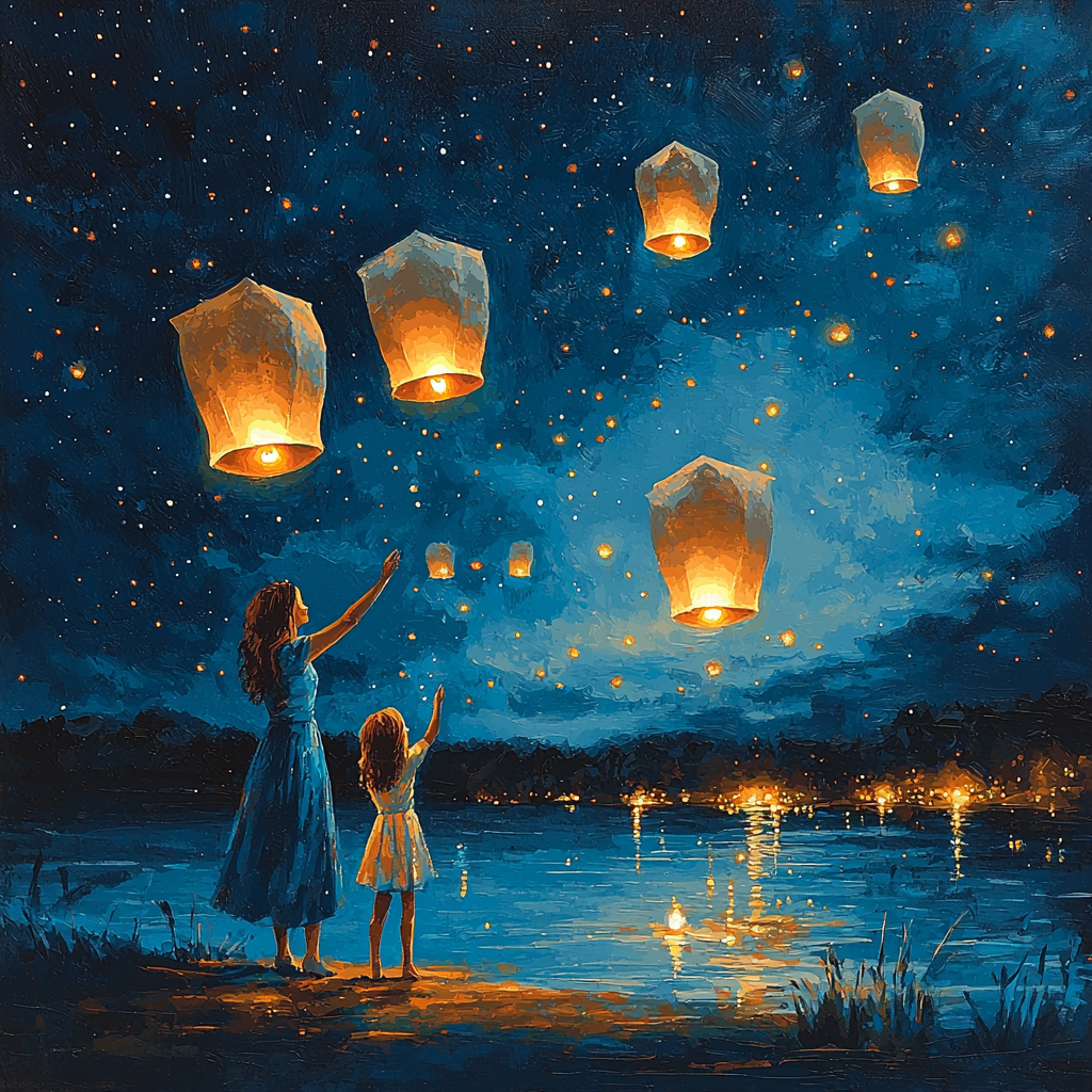 Love's Gentle Winds Painting Number Kit