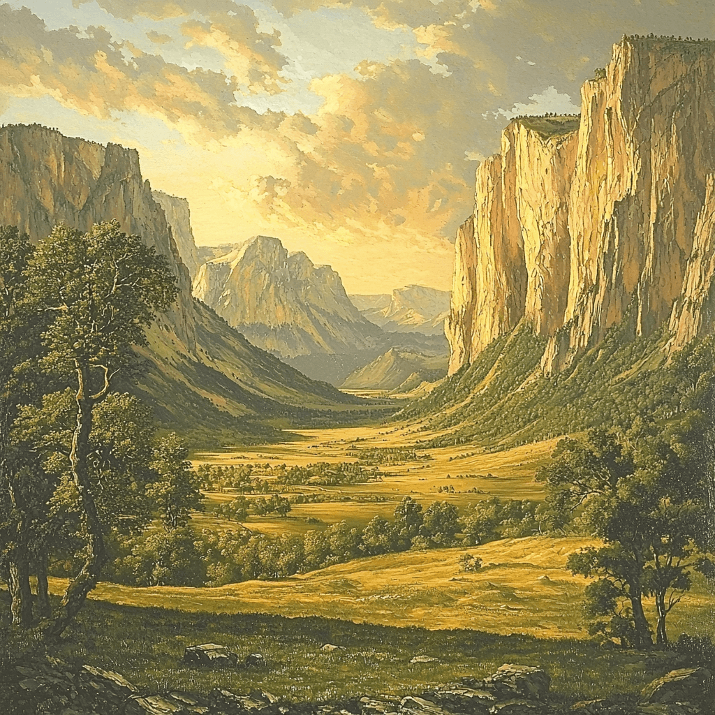 Thomas Cole Inspired Timeless Landscape Painting By Numbers Kit