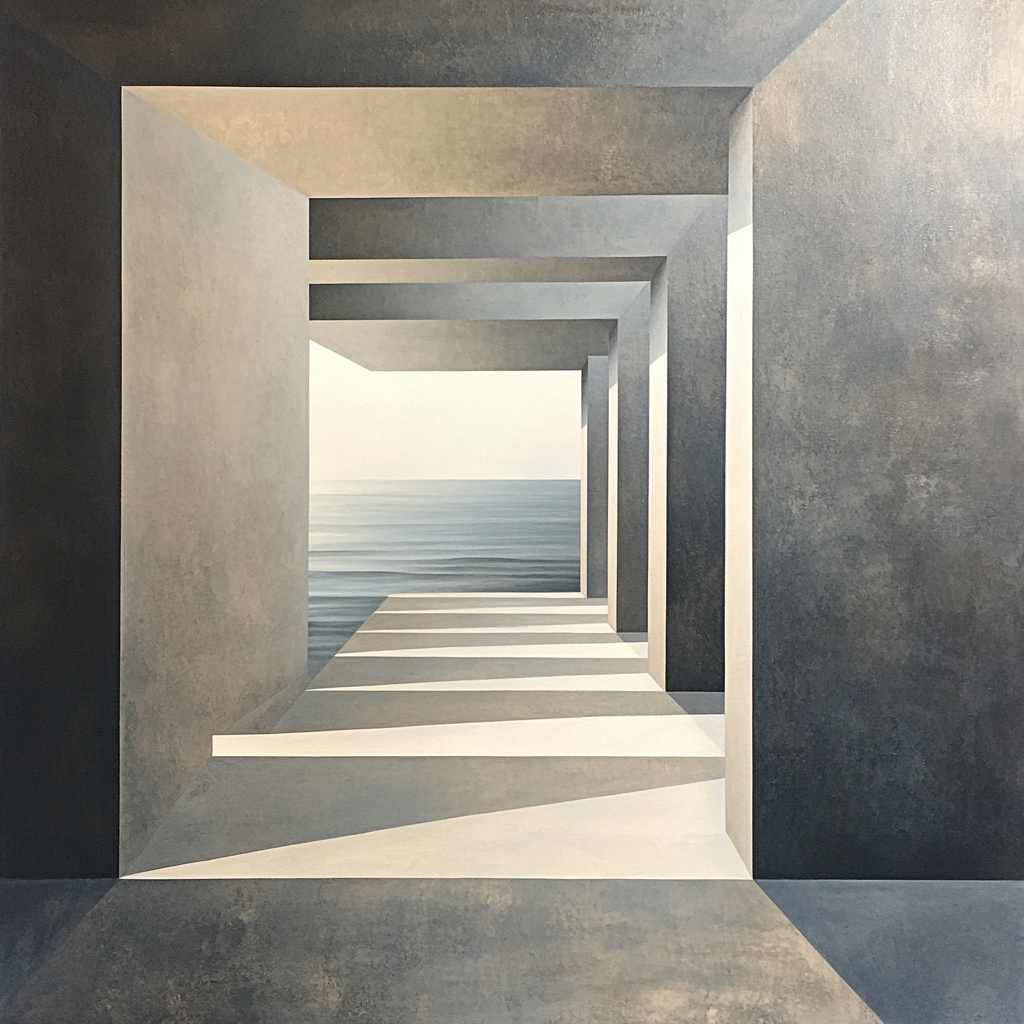 M.C. Escher Inspired Infinity Tiling Horizon Numbered painting kits