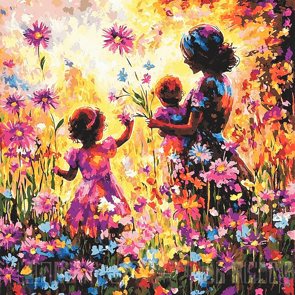 Mother's Garden Of Love Painting By Numbers Kit