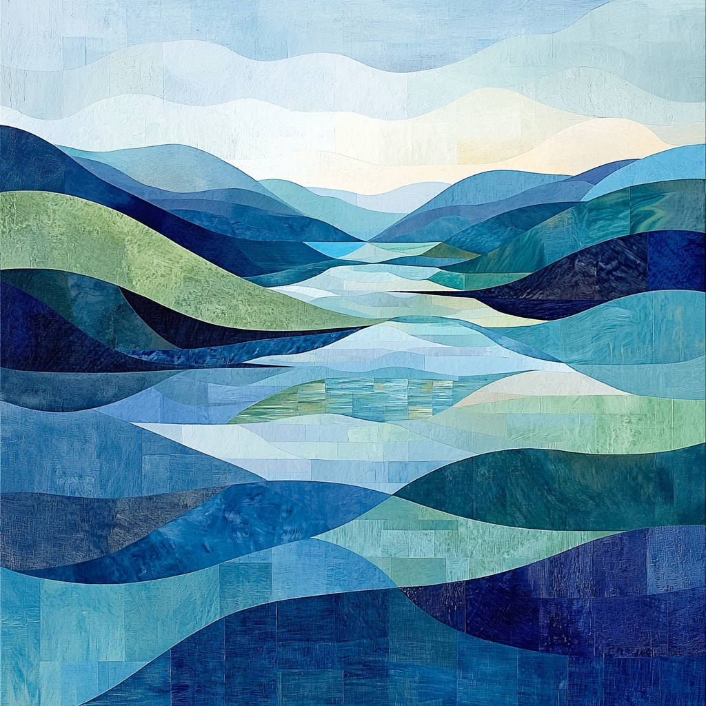 Paul Cézanne Inspired Abstract Reflection DIY Paint By Numbers