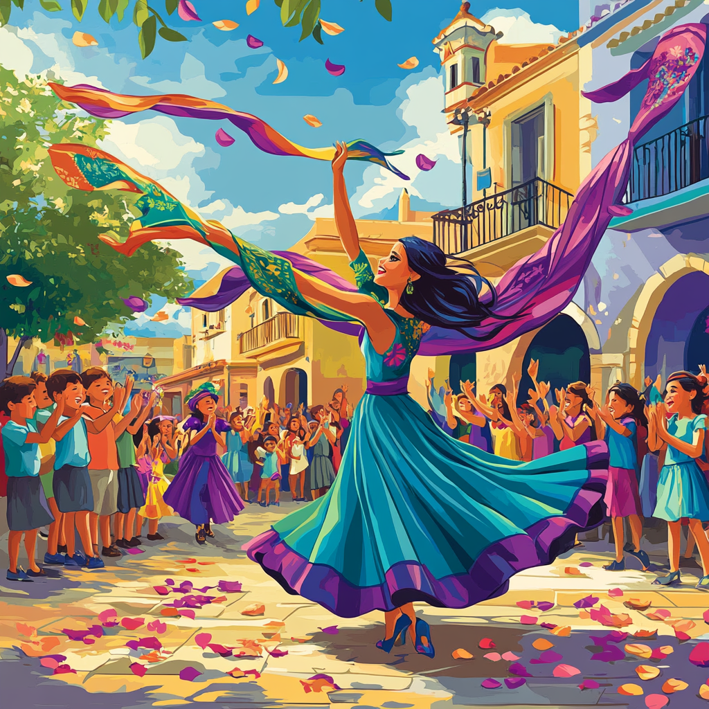Esmeralda Joyful Dance Painting by numbers kit