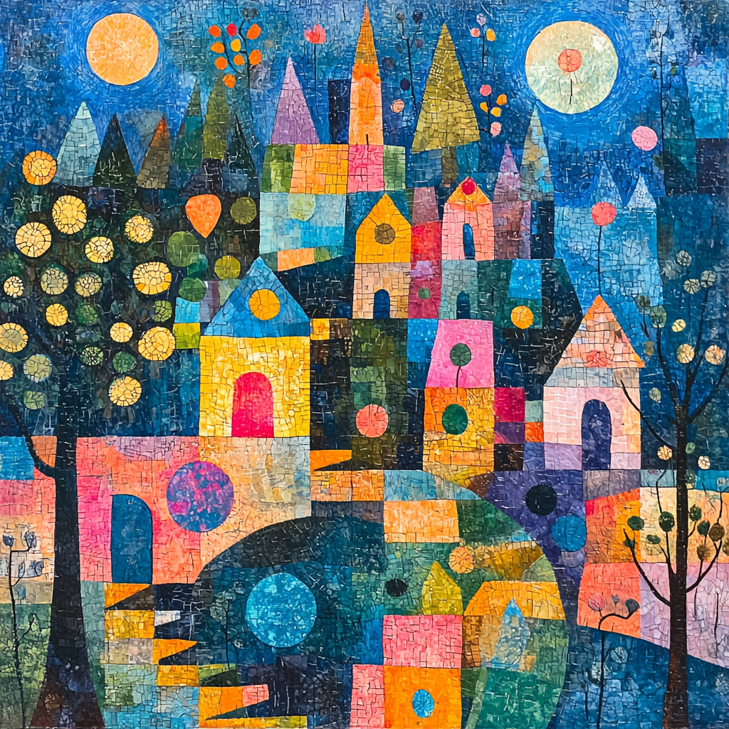 Paul Klee Inspired Melody Of Colorful Daydreams Paint By Numbers Kits