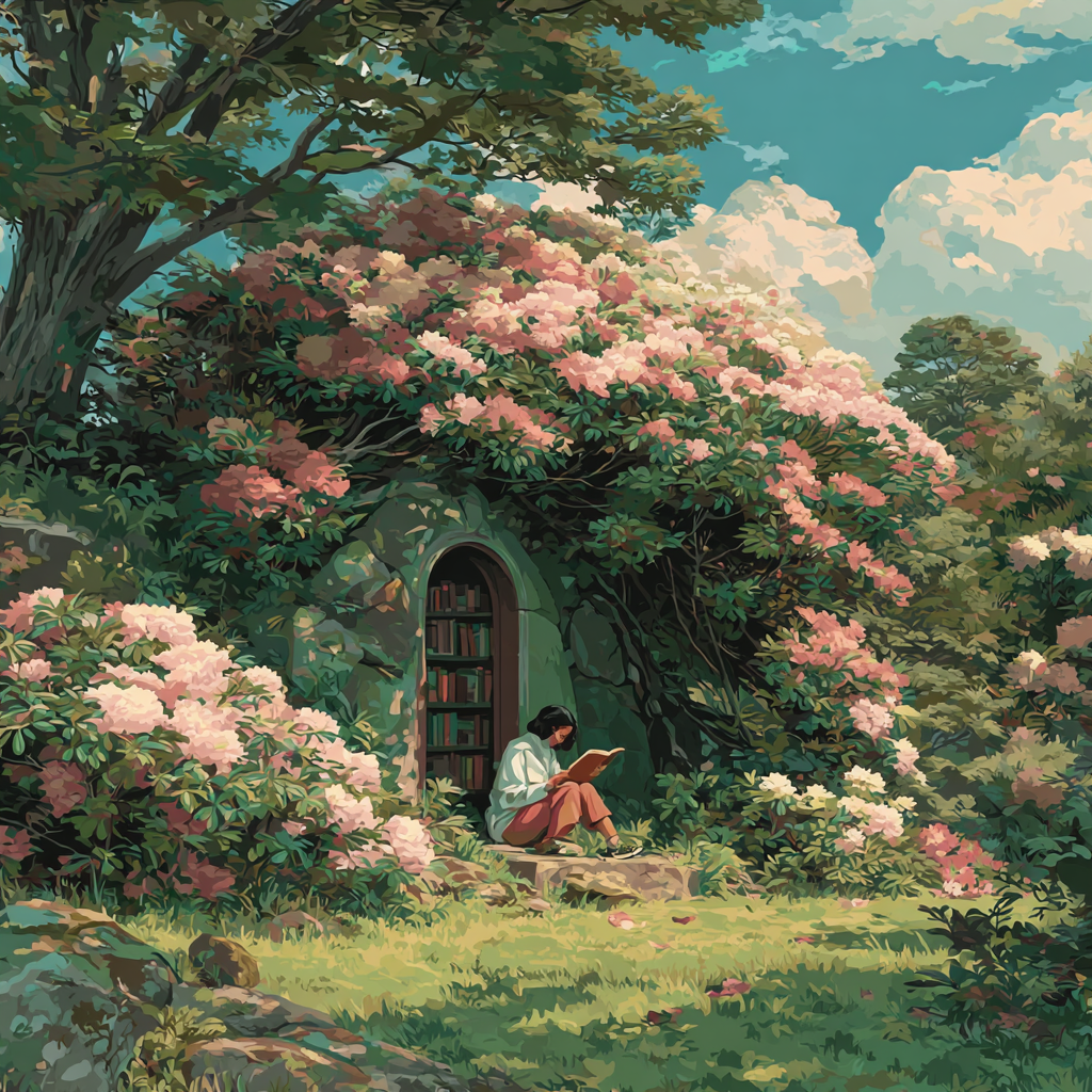 John Everett Millais Inspired Garden Reading DIY paint by numbers