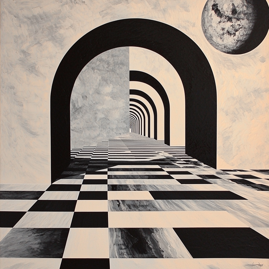 M.C. Escher Inspired Dimensional Shifts Numbered Painting Kits