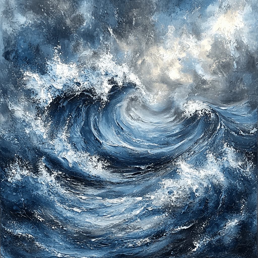 Michelangelo Inspired Elemental Forces Number Painting