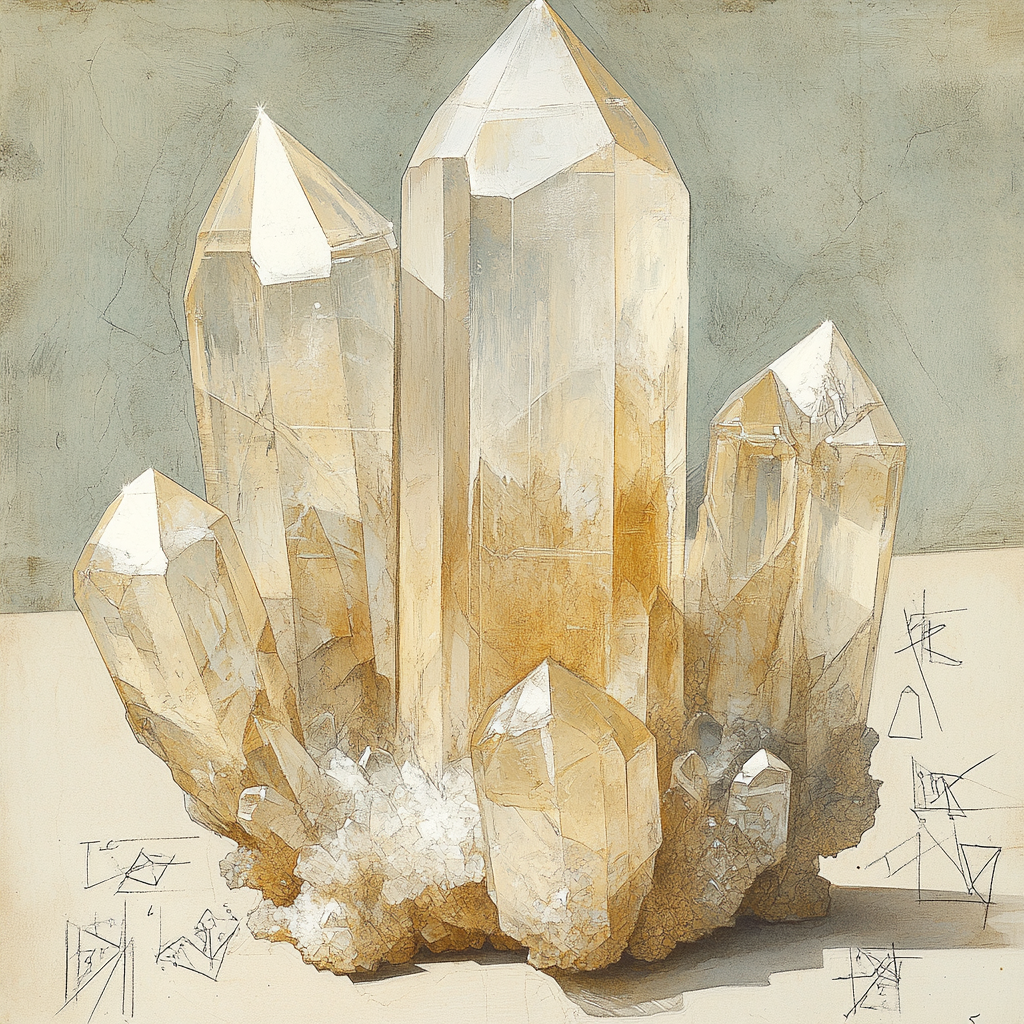 Leonardo Da Vinci Inspired Crystal Mineralogy Study Painting by numbers kit