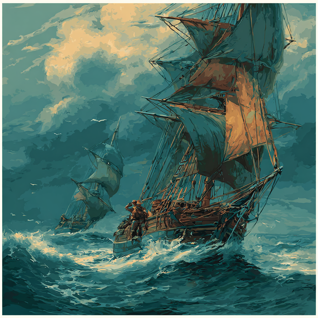 Winslow Homer Inspired Lifeboat Rescue Painting by numbers kit