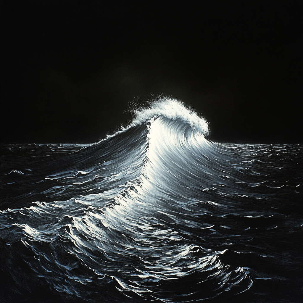 Caravaggio Inspired Stormwave Crest Numbered painting kits