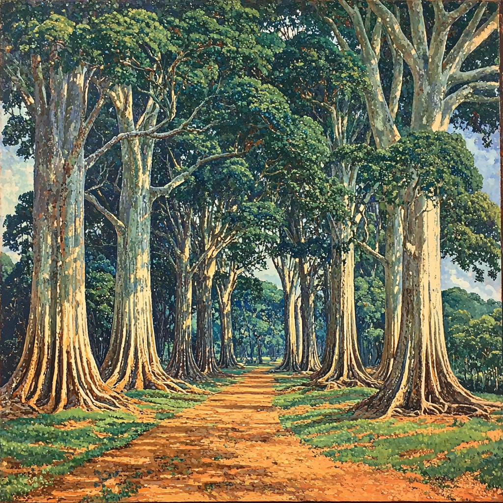 Nandalal Bose Inspired Essence Of The Banyan's Embrace Paint By Numbers Kits