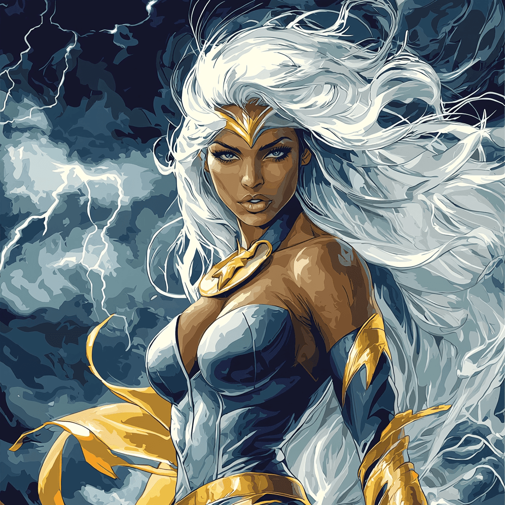 Halle Berry: The Unyielding Spirit Of Storm Painting By Numbers Kit