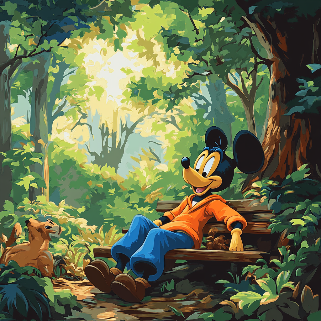 Goofy’s Forest Hideaway DIY paint by numbers