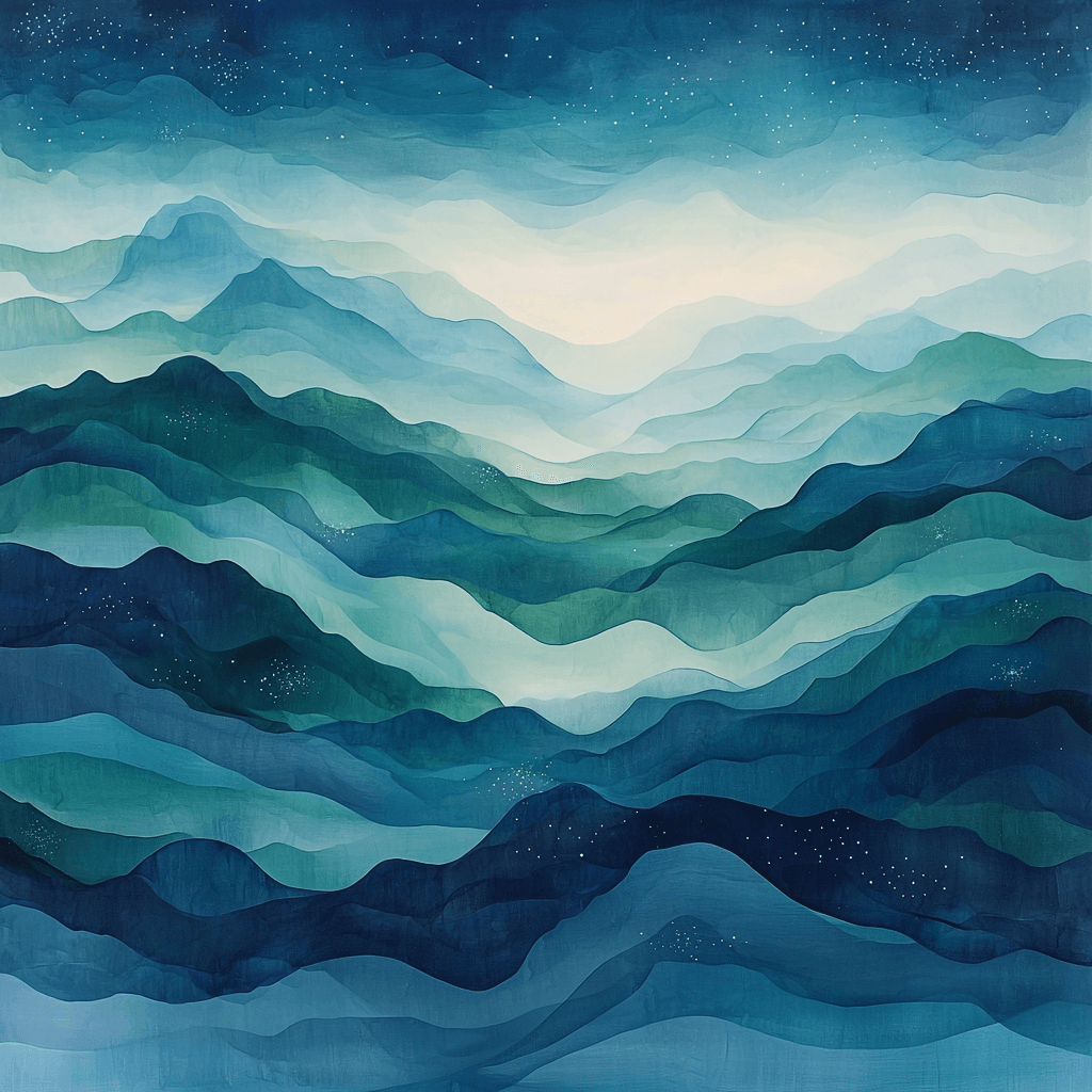 Zhao Mengfu Inspired Celestial Flow Numbered Painting Kits