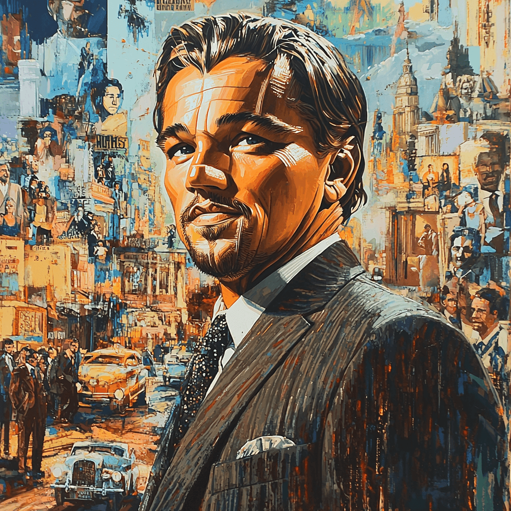 Leonardo DiCaprio: The Relentless Pursuit Of Dreams Number Painting