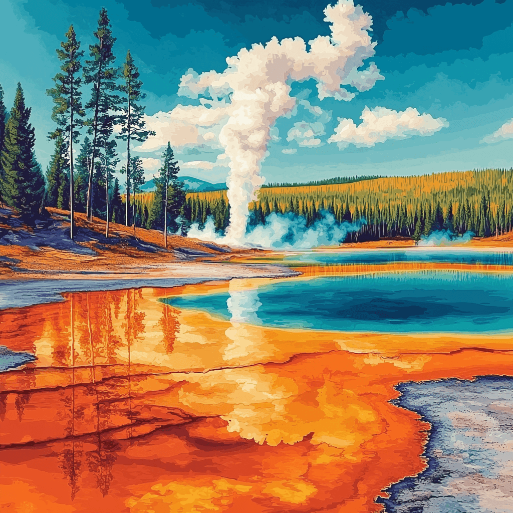 Wai-O-Tapu Thermal Wonderland - Rotorua Paint By Numbers Art