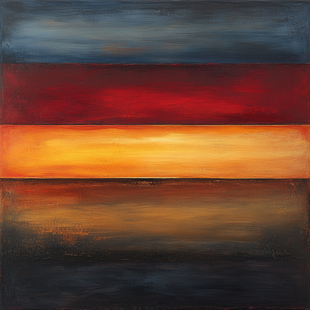 Mark Rothko Inspired Cosmic Dusk Numbered painting kits