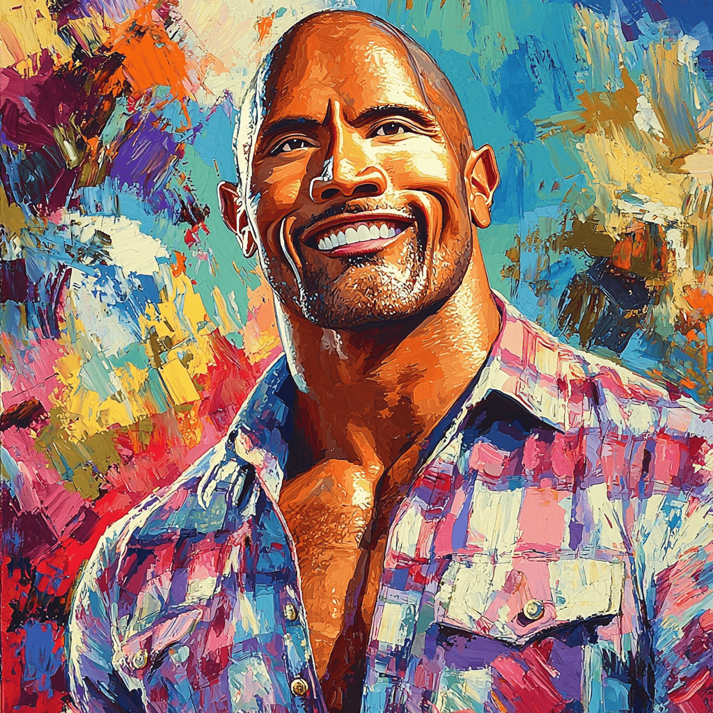 Dwayne Johnson: The Unstoppable Force Of Charisma Paint By Numbers Art