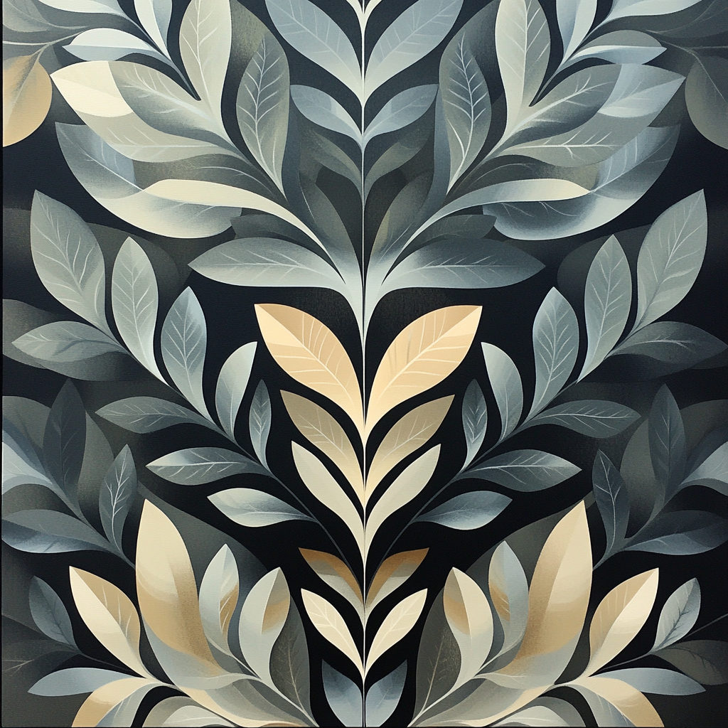 M.C. Escher Inspired Tessellated Forest Of Shadows Numbered painting kits