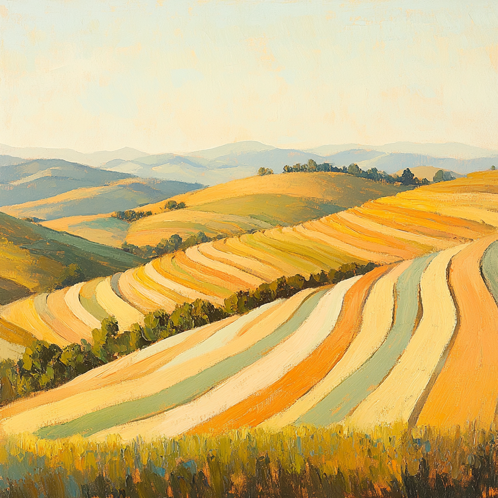 Paul Cézanne Inspired Stillness Of Sunlit Terraces paint by numbers