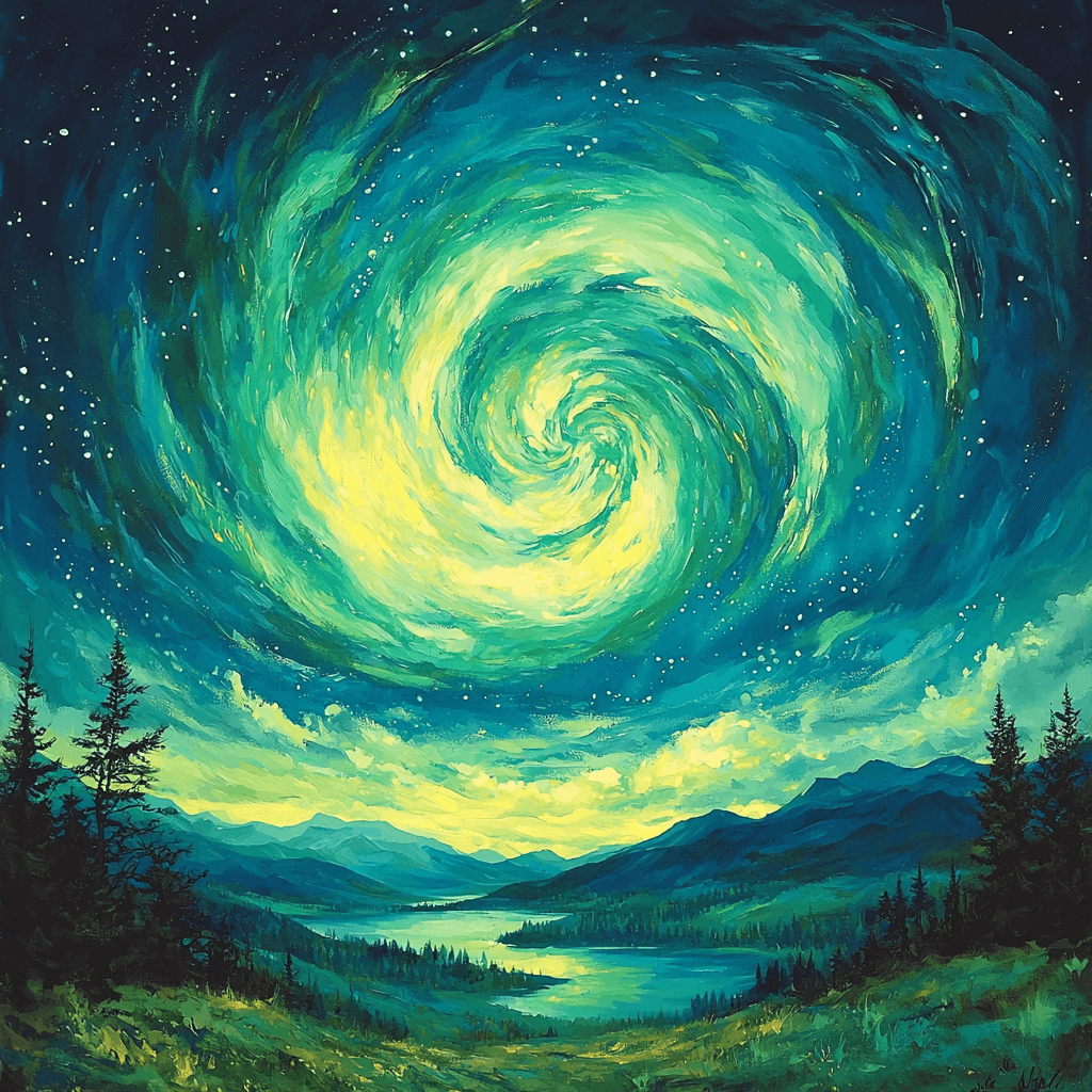 Caspar David Friedrich Inspired Aurora's Dance Painting By Numbers Kit