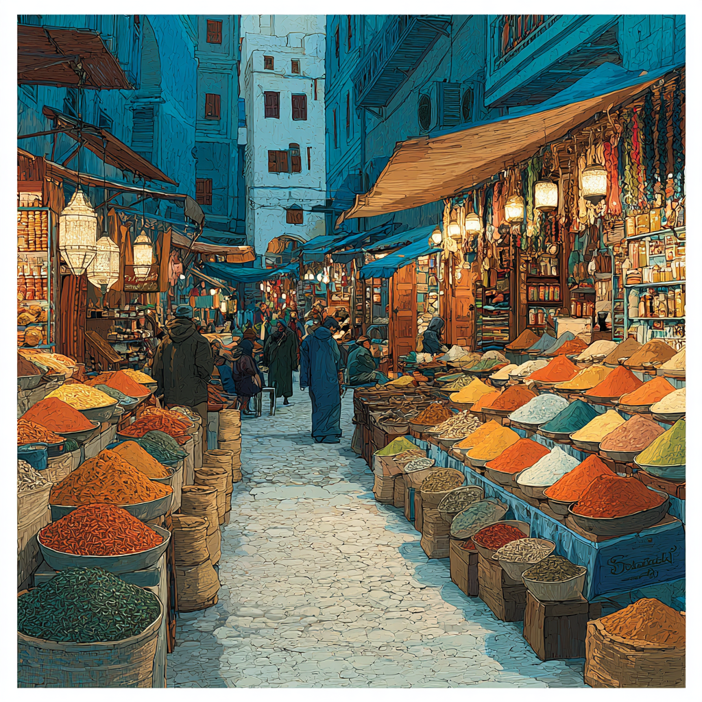 Multi Level Markets Of Istanbul Turkey paint by color