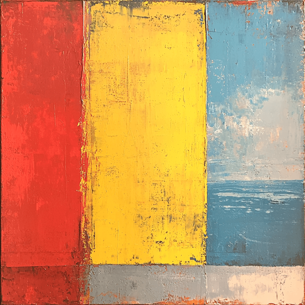 Mark Rothko Inspired Dancing Shadows Of Time Numbered Painting Kits