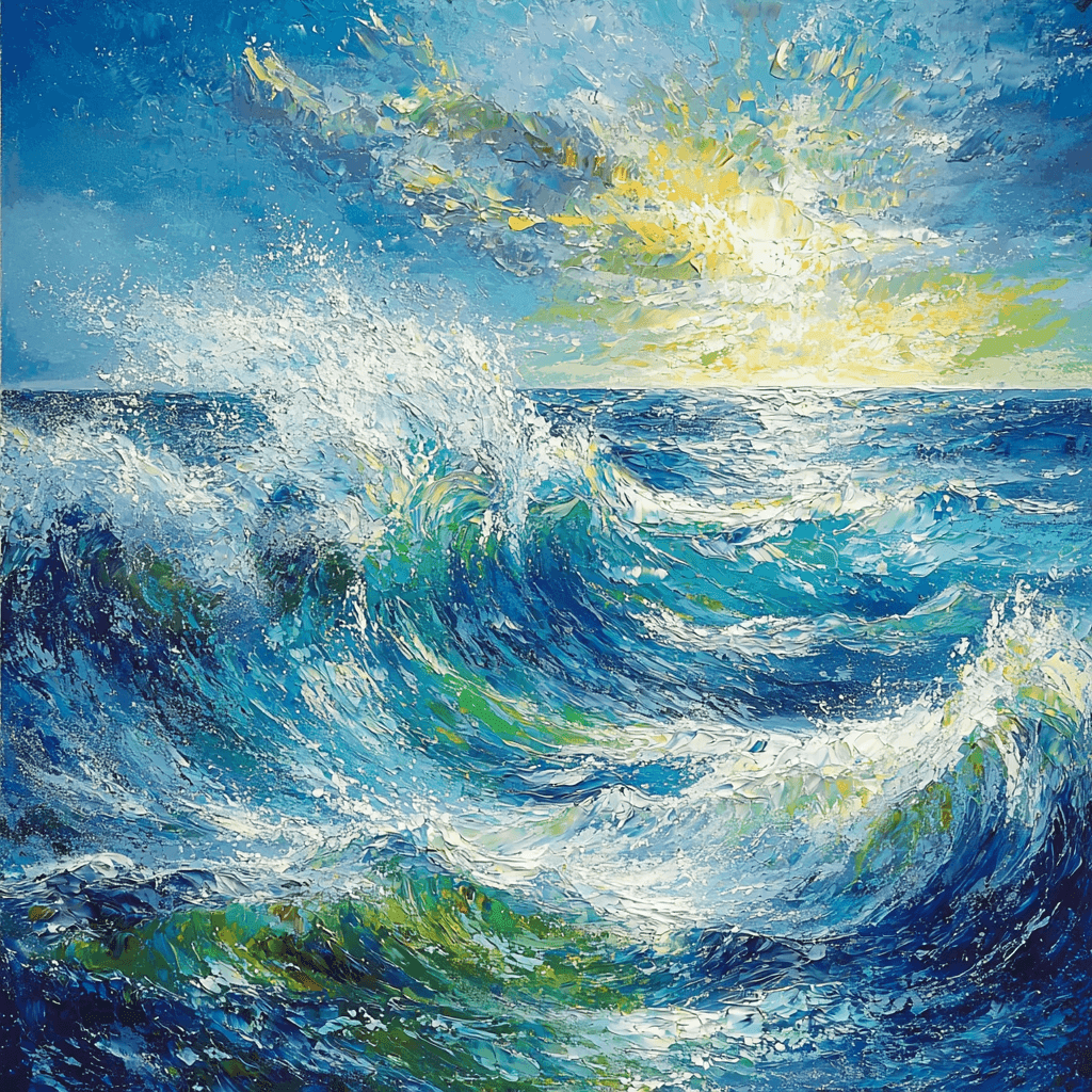 Turner Inspired Abstract Ocean Paint By Numbers Kits