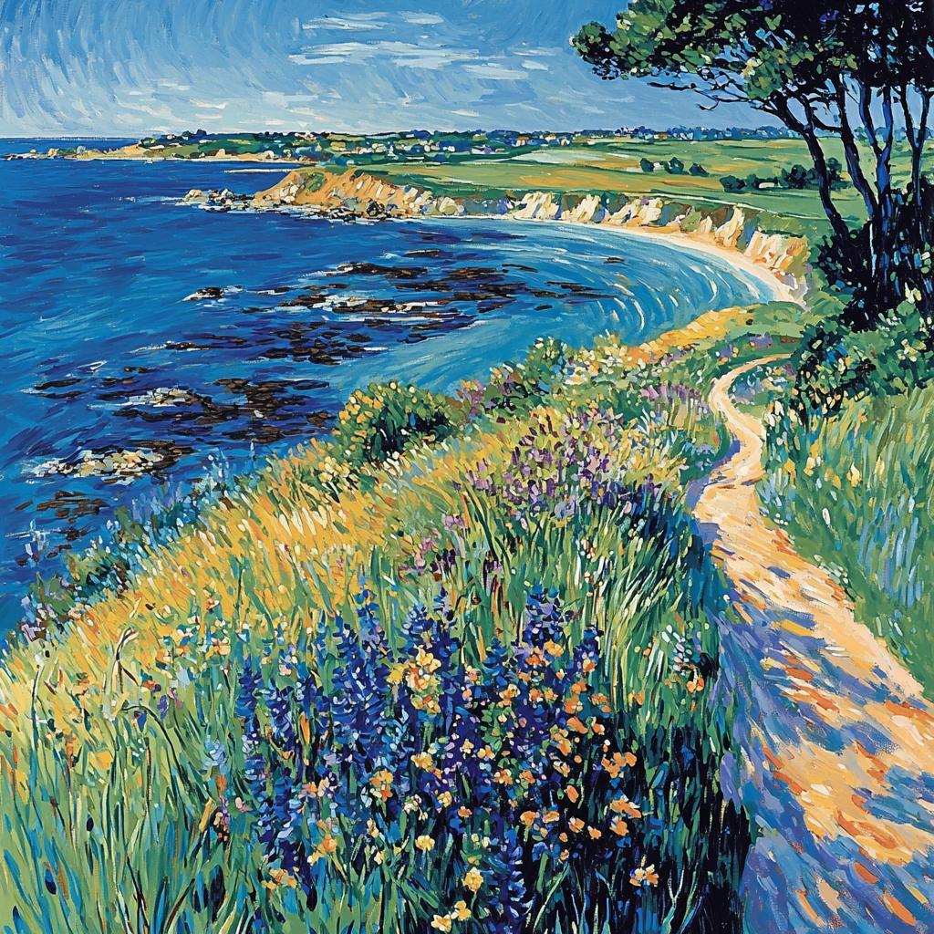 André Derain Inspired Vibrant Coastal Vista Painting By Numbers Kit