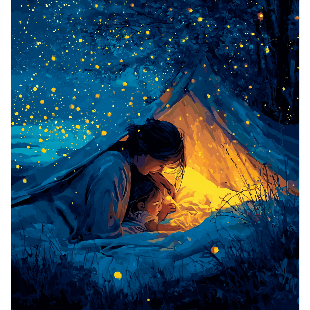 Cuddle Time Under The Stars Painting Number Kit