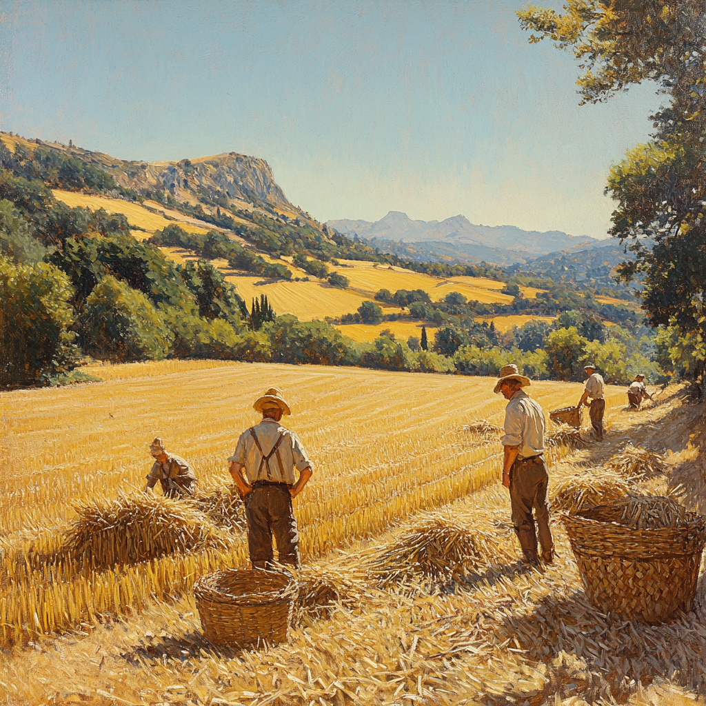 Gustave Courbet Inspired Harvest Workers Paint by numbers kits