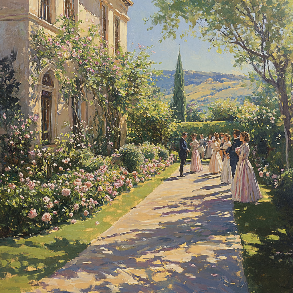 Raphael Inspired Classical Garden Paint by numbers art