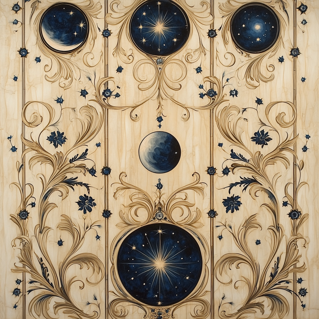 Alphonse Mucha Inspired Harmony Of Celestial Patterns Paint By Numbers