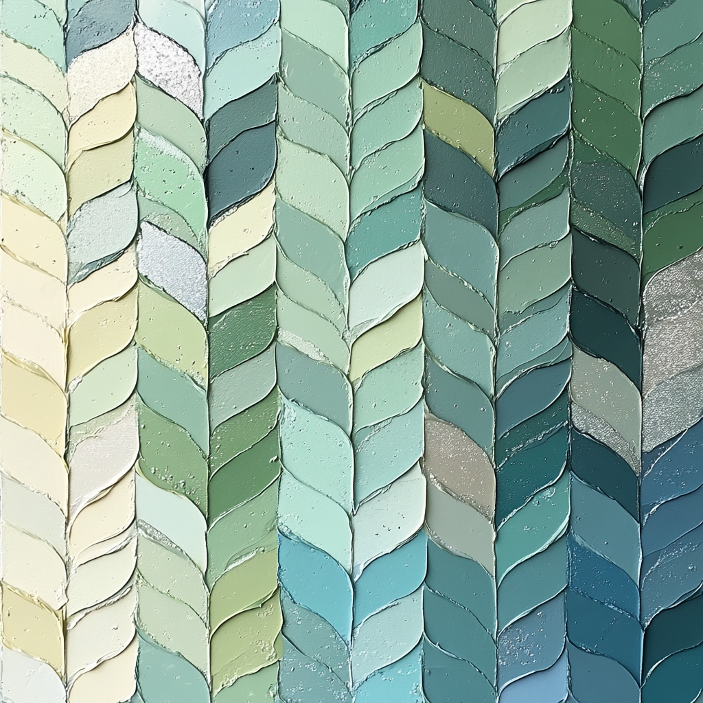 Jean-Paul Riopelle Inspired Tidal Glass Reflections DIY paint by numbers