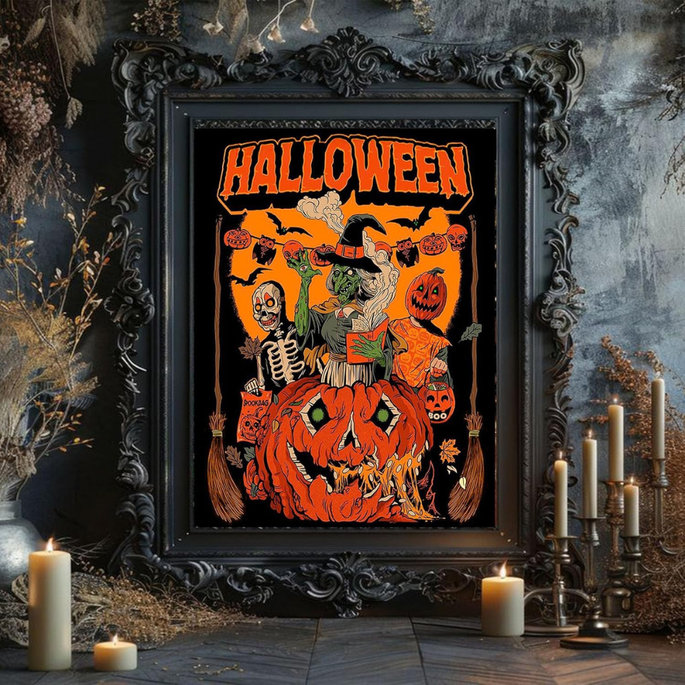 Halloween Pumpkin Paint By Numbers Kit For Adults