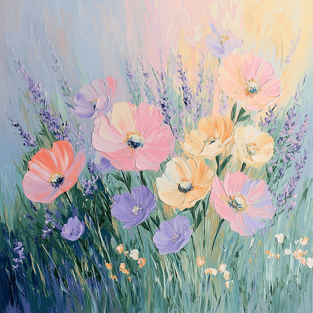 Claude Monet Inspired Flowers In Bloom Painting By Numbers Kit